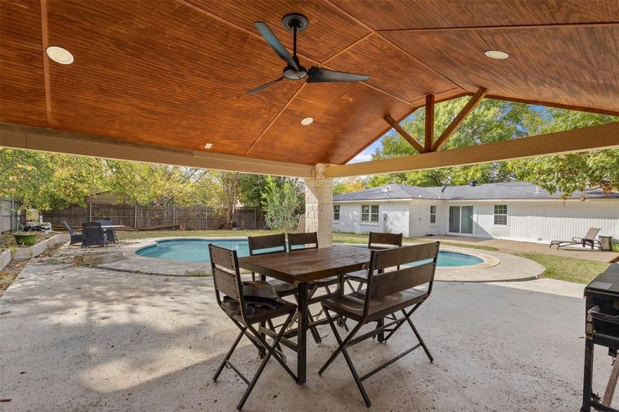 Beautifully updated and ideally located, this Fort Worth home offers the perfect blend of modern comfort and outdoor luxury. This property offers an updated interior with modern finishes and functional layout designed for comfortable living. The spacious backyard includes a covered outdoor kitchen, patio area, and a pool, providing an excellent set up for outdoor use throughout the year. 
Situated just minutes from Hulen Mall, Texas Christian University TCU, and surrounded by dining and shopping, this home also provides quick and convenient access to I-20, making your daily commute a breeze.