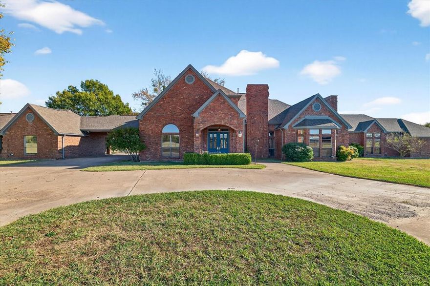 An extraordinary investment opportunity awaits in the heart of North Texas’ highly sought-after Collin County - perfectly positioned between Preston Road and I-75. This gated 5,000 sq ft country estate rests on 49+ serene acres, offering sweeping views of a shimmering pool, relaxing spa, and a beautifully stocked 7-acre shared lake that feels like your own private escape.
Inside, the main floor welcomes you with a gourmet kitchen crafted for memorable gatherings, a spacious primary suite with a cozy fireplace and sitting area, and a warm, inviting gathering room complete with a walk-in wet bar and fireplace. A richly paneled library - also with its own fireplace - provides an inspiring space for a home office or an additional bedroom. Upstairs, two charming bedrooms open to a balcony overlooking expansive, breathtaking vistas.
Across the port-cochere, guests can enjoy a private 2BR-1BA guest house with its own living area and kitchenette—perfect for extended stays, family visits, or income-producing potential. The property also includes a 3-bedroom manufactured home ideal for a caretaker or staff.
Equestrians will appreciate the impressive 300 ft Morton barn with 40 stalls, a temperature- controlled lounge with kitchenette, office, and full bathroom, plus a connected, covered and lighted 80x160 arena. An additional 90x180 outdoor lighted arena offers even more space for training and events.
Currently operating as an income-producing full-care horse facility, this versatile property has also served as a beloved wedding venue, corporate retreat, private estate, and successful Airbnb. Whether you're seeking a personal sanctuary, a thriving business venture, or both—this estate offers unmatched possibility wrapped in peaceful Texas charm.