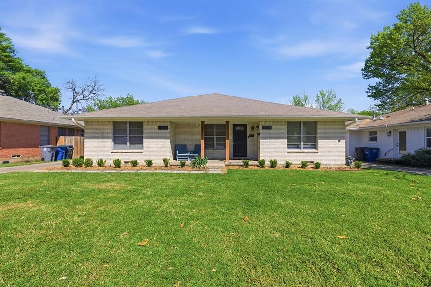 A standout investment opportunity in the heart of East Dallas, this full duplex offers a rare combination of immediate income and long-term upside just moments from White Rock Lake and the vibrant Hillside Village and Lakewood shopping districts. Designed for both performance and future growth, each residence features a well-proportioned 2-bedroom, 1-bath layout with defined living and dining spaces, functional kitchens, and in-unit washer and dryer connections, all contributing to strong and consistent rental demand. The property showcases authentic character with thoughtful updates in place, offering a compelling canvas for strategic improvements and value creation. Positioned on a generous 64 x 130 lot, with a shared two-car garage and expansive backyard, this asset stands out in a market where well-located duplexes are increasingly hard to find. One unit is currently leased while the other is on a month-to-month basis, providing immediate income along with flexibility for future rent adjustments or occupancy. An excellent opportunity for an investor focused on long-term appreciation and value growth.