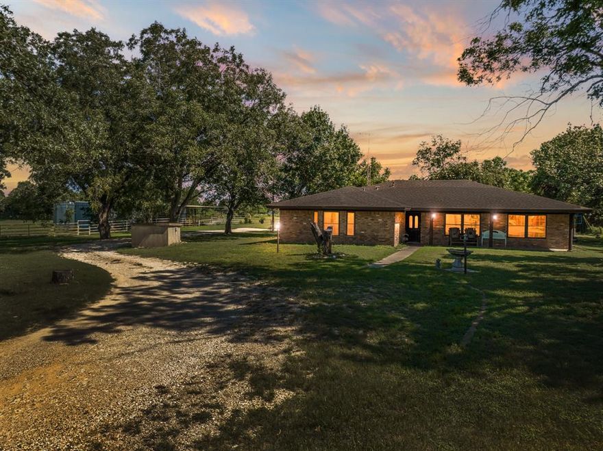 One of a kind investment, horse ranchette, located in the City Limits of Robinson, Tx.  This property feature 23.95 undeveloped acres with towering Oak and Pecan Trees.  There is a 3-Bedroom and 2 Bath brick home that has a large living room with wood burning fireplace, country kitchen, breakfast area and dining room and a den.  The property is level and is off the road perfect for a development of new home, duplexes, apartments, or senior living facility.  Check out this amazing property.