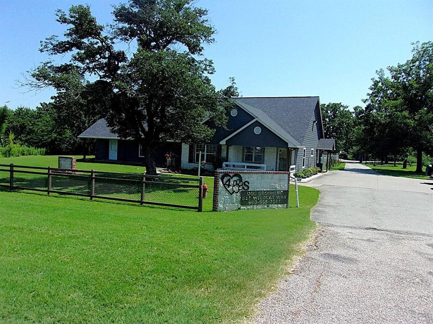 LOOKING FOR A PRIME LOCATION FOR YOUR BUSINESS? This could be an excellent place for a DAYCARE, OFFICE SPACE or a wide range of business possibilities. Located on Wildcat Way is this 3000 plus sf building that features 2 HVAC systems, all electric, with numerous possible uses with 1 full bath, 1 half bath, kitchen, 2 brs, 2 offices.  Warehouse area, reception area and large room for your business needs. This 1.043 acre lot features chain link fencing, aerobic septic system and concrete parking lot and a long concrete driveway. Current water meter being used is with the seller's house behind subject. This will require subject property obtaining a water meter from Shady Grove Water or from Sulphur Springs which is next to subject's lot.