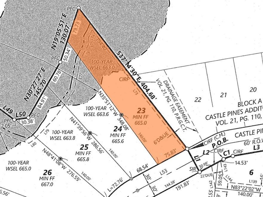 OWNER FINANCING AVAILABLE! Build your ideal full-time residence or weekend getaway on this oversized, over half-acre lot in the highly sought-after Castle Pines subdivision at Rock Creek. Located within walking distance of the amenity village, this homesite offers easy access to the resort-style pool, pickleball courts, fitness center, and clubhouse. Lot 23 is heavily wooded, backs to a peaceful creek and features scenic views of the #17 tee box, creating a private and picturesque setting. Contact us for more information.