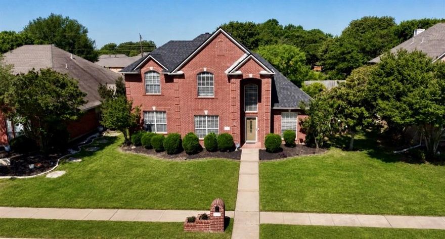Welcome to this beautifully maintained 5 bedroom, 3 bathroom two story home located in the highly sought after Keller ISD. Thoughtfully updated and meticulously cared for, this home offers the perfect blend of comfort, style and functionality for everyday living and entertaining. Step inside to find spacious living areas, updated flooring throughout, and a well-designed floorplan that provides both flexibility and privacy. The primary suite features a stunning updated shower completed in 2025. Major recent updates provide peace of mind, including a new roof (2025), new upstairs AC unit, new downstairs flooring, new upstairs flooring and a new microwave. The true showstopper is the backyard oasis. designed for relaxation and entertaining, the outdoor space features a sparkling pool and spa surrounded by landscaping and plenty of room to unwind or host gatherings. Recent pool improvements include a new pool pump and new wireless automation system installed in 2026, allowing you to control and enjoy your outdoor retreat with ease. This move-in ready home combines timeless curb appeal, quality updates, and an exceptional outdoor living experience in one of the area's most desirable school districts.