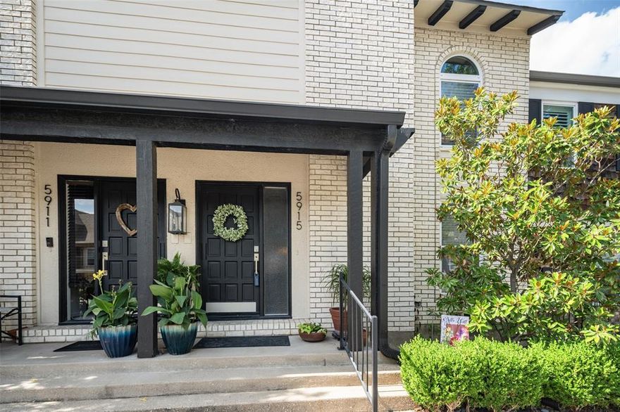 *Absolute BEST VALUE in Prestonwood Country Club Condos! Pride of ownership shines in this charming, impeccable 2-Bedroom, 2.5 Bath Condo with a Rare Private Back Patio!*Step inside to Gleaming Hardwood Floors, a Spacious Living Area w-Beautiful Gas Log Fireplace, creating a warm & inviting atmosphere! The adjacent Dining Room leads out to your Adorable Back Patio, nicely Styled w-Ceramic Tile, Astro-Turf & Wood Privacy Fence...perfect for morning coffee or evening relaxation! Kitchen boasts Granite Countertops, a corner Breakfast Bar, Gas Range, Plenty of Cabinetry & Walk-In Pantry w-extra Storage! Full-Sized Laundry Room also has Extra Shelving & Storage. Staircase to Upstairs leads to two Split Bedrooms, the generously-sized Primary Bedroom w-Abundant Natural Light, space for a Small Office or extra Sitting Area, and a Walk-In Closet*Split Secondary Bedroom includes its own En-Suite Full Bathroom and Walk-In Closet—perfect design for guests or roommates! Enjoy the convenience of 2 Reserved Parking spaces, located directly in front of Condo*A short walk to a Community Pool & Clubhouse (a prime spot to watch Addison Kaboom Town fireworks!), Dog-Friendly Areas & Walking Trails*The best of comfort, convenience and low-maintenance living in the heart of North Dallas...just minutes from Addison’s top dining, shopping & year-round events! HOA monthly dues cover all exterior structure, foundation, roof, shared plumbing & shared electrical, landscaping grounds maintenance, AND HVAC System & maintenance (incl monthly filter changes).Water, gas, and electric are billed monthly by the HOA, based on SqFt of unit. On-site management and a resident-governed HOA ensure the community is well run and supported! Seller is offering $3,500 as buyer credit toward closing costs, rate buy down, or upstairs carpet stretch or replacement...buyer's choice!