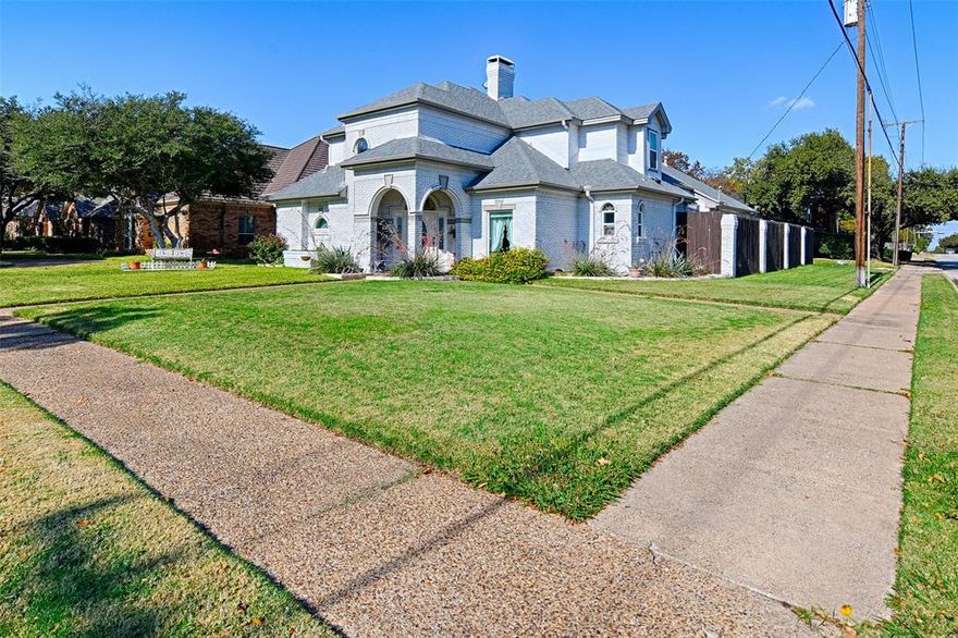 Welcome to this turnkey two-story home in the heart of Irving’s desirable Cardinal Village neighborhood. Many updates to the home! With 3,400+ sq ft of living space, this 4-bedroom, 2.5-bath property offers a spacious layout with high ceilings, two inviting fireplaces, and a beautifully designed one-of-a-kind kitchen perfect for everyday living and entertaining. The primary suite is located on the first floor and features a private sitting area with direct access to the backyard and self-heating pool, creating a true retreat. Upstairs offers three additional bedrooms and a large game room that can serve as a second living space or home office. Outside, the backyard feels like a private oasis with a sparkling pool, spa, and mature landscaping. Sitting on a generous corner lot with a new roof installed in 2021 and a two-car garage with epoxy flooring, this home combines comfort, style, and practicality in an ideal Irving location close to highways, shops, and dining. List of updates uploaded online! Don't miss out! Buyer & Buyer's Agent to verify all information.