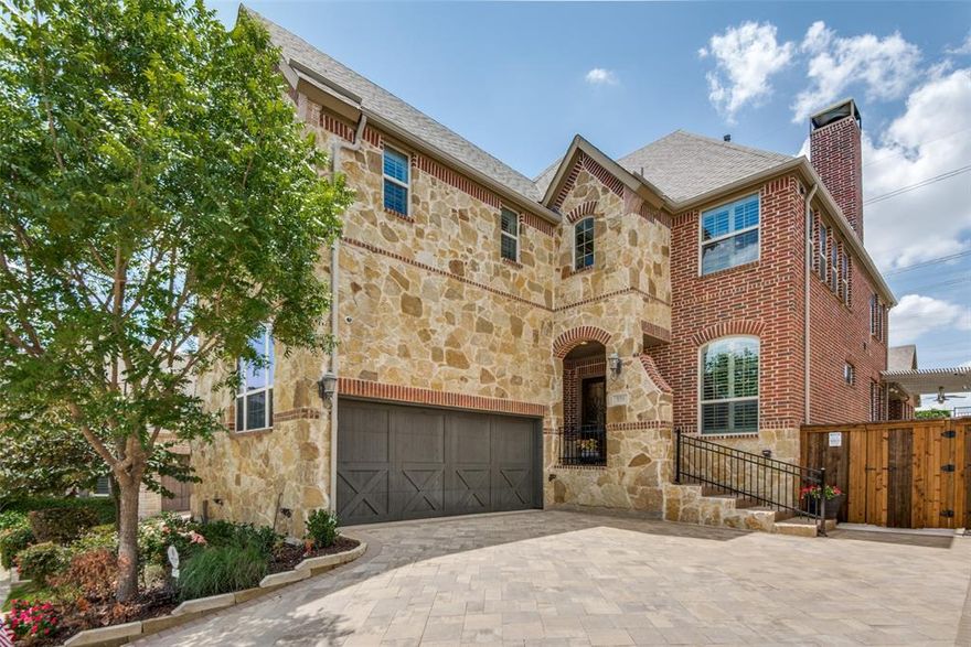 Stunning 2 story home situated in The Villas a gated community within the highly desirable community of Castle Hills. This home boasts soaring ceilings, luxurious master bath, hardwood floors, formal dining, luxury kitchen, 6 burner gas cook top, 1st floor master suite with a custom closet designed by California Closets, a secondary bdrm and a study on the 1st.  The 2nd floor boasts a game rm with built-ins, a fridge and a wet bar, a media rm with a huge walk-in closet, and a 3rd bedroom that is very spacious. The backyard retreat includes a covered patio outdoor kitchen and large spool.