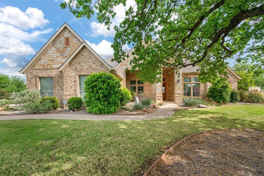 Welcome to 608 Elm Hill Blvd in Burleson Tx! This stunning home in Prairie Timber Estates sits on a full acre featuring beautiful mature trees. Offering 3 bedrooms and 2.5 baths, designed with comfort and flexibility in mind. Designated office, flex space or even a 4th bedroom. The spacious kitchen flows beautifully into the dining room, creating an ideal setup for everyday living and entertaining. The large kitchen stands out with extra cabinetry for abundant storage, plus a spacious island featuring an additional prep sink, making meal prep and entertaining effortless. Large utility room with direct access into the master closet, adding convenience and thoughtful design to the layout. Step outside to a welcoming patio with a generous sitting area and cozy fireplace, ideal for relaxing evenings. The backyard also includes a lovely pergola and an additional paved walking path with its own sitting area, creating multiple spots to unwind and enjoy the outdoors. The property also includes a 3-car garage, providing plenty of room for vehicles, storage, or hobbies. Don’t miss the chance to experience this beautiful Prairie Timber Estates listing. With this beautiful home the sellers will be offering to leave the refrigerator and multiple furniture items.