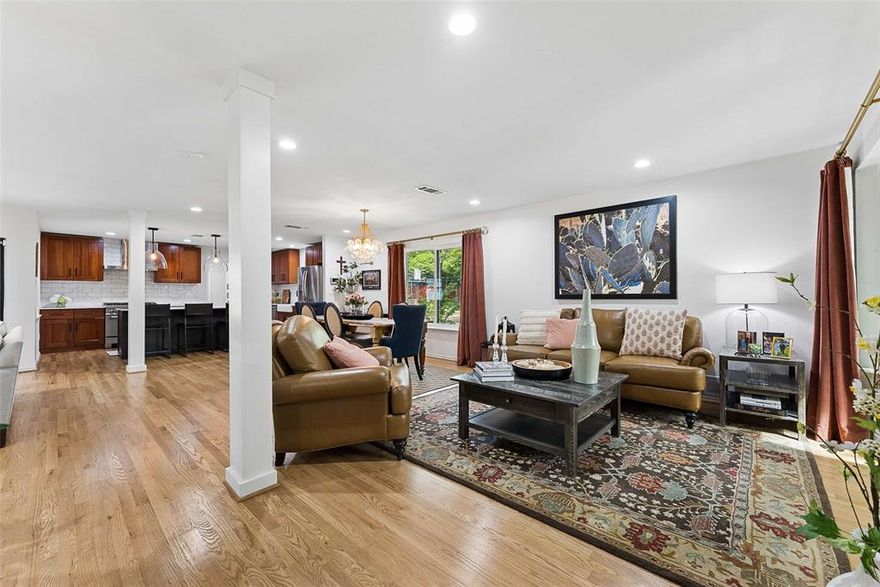 Welcome to this beautifully updated single-story home in Merriman Park, offering 4 bedrooms, 3 baths, and a thoughtfully designed layout ideal for modern living. Step inside to a bright, open floor plan w wood floors, filled w natural light from new energy-efficient windows throughout, 2 updated Renewal by Andersen patio doors in the Living Room and Primary Bedroom, and skylights. These upgrades not only create a warm and inviting atmosphere but also enhance comfort and efficiency while adding a fresh, modern appeal throughout the home. Fresh paint throughout including the fireplace that creates a seamless, cohesive look that complements the home’s stylish updates. At the heart of the home, the chef’s kitchen is designed for both everyday living and entertaining, featuring quartz countertops, a ZLINE range w vent hood, modern backsplash, SS Bosch dishwasher, and a white farmhouse sink. The large island w a built-in mini fridge makes hosting effortless, w ample prep space and an effortless flow into the spacious living and dining areas, this kitchen is perfect for gathering w family and friends. The private primary suite provides a relaxing retreat with custom closet, while three additional bedrooms offer flexibility for guests, a home office, or gym.The 4th bedroom has its own private bath. All three bathrooms have been fully renovated w modern concrete-look tile, spa-inspired design, quartz counters, and durable, easy-to-clean finishes. These beautifully updated spaces offer both style and functionality, creating a cohesive, contemporary feel throughout the home. Step outside to enjoy peaceful outdoor living in the gated backyard that backs to a greenbelt and multi-use park trail, offering privacy, scenic views, and direct access to outdoor recreation. Detached garage and a Tuff shed for extra storage. Whether enjoying morning coffee or an evening stroll, this location provides a rare blend of nature and convenience.
SEE DOCUMENTS for List of Upgrades and Features