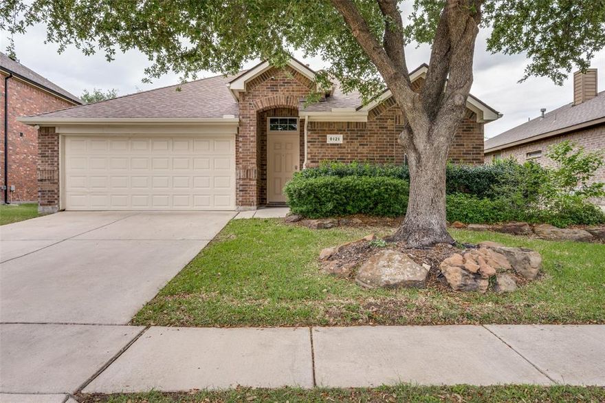 Bar C Ranch subdivision. This well-kept Lennar former model home has 3 bedrooms and 2 baths, with 1,510 square feet in a great spot close to an elementary school. The kitchen, dining, and living rooms connect in an open layout, with a kitchen island in the middle. The fenced backyard has a large shade tree and a peaceful patio, making it a nice place to relax or host friends. Professional pictures will be coming soon.