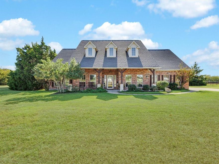 Exquisite 4 bedroom estate on 2 acres with resort style outdoor living!! Situated in a desirable Royse City location for country feel while still being close enough to enjoy the city. Perfect combination of luxury, privacy, and convenience. Elegant wood flooring, custom cabinetry, and refined finishes flow throughout the open-concept layout, creating an elevated living experience. The gourmet kitchen opens seamlessly to spacious living and dining areas, ideal for both everyday living and entertaining. A dedicated media room provides the perfect retreat for movie nights or game days. Step outside to an entertainers dream, a true backyard oasis featuring a sparkling pool, outdoor kitchen, and expansive covered patio overlooking a tranquil greenbelt where deer come visit offering exceptional privacy and picturesque views. 2 acres are beautifully maintained grounds and easy access to major highways, this property delivers a rare blend of luxury and location. There is also an added bonus of the opportunity to purchase the 2 acres next door if you desire more land. THIS IS A MUST SEE PROPERTY!