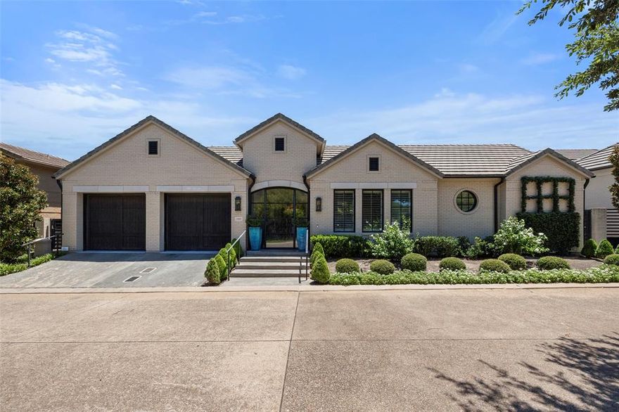 Beautiful 4-bedroom, 4-bath home in gated Westover Square. Designed for easy living with most spaces on the first floor, plus an upstairs retreat with bedroom, bath, and sitting area. Light-filled open kitchen-living area features a wall of windows and double doors to the covered patio with built-in grill. Chef’s kitchen offers a large island, built-in refrigerator, commercial gas range, double ovens, dual sinks, and a dry bar with wine cooler. Inviting front courtyard and low-maintenance yard complete this move-in ready home.