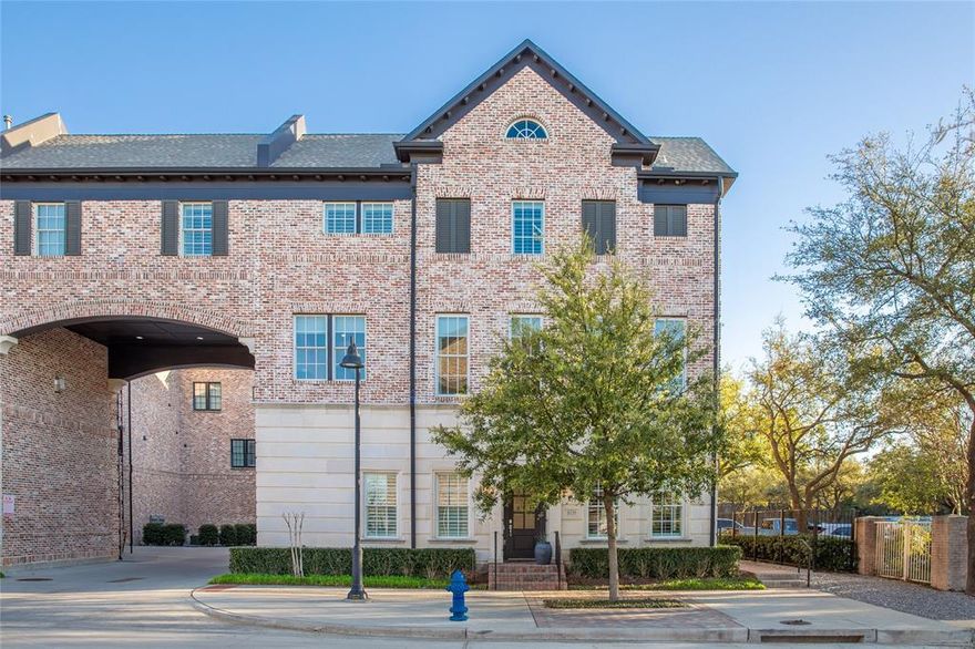 This rare opportunity presents a stately home that stands alone as the only residence with the same distinguished floor plan as the coveted Addison Grove model. Free-standing on three sides and connected solely at the porte-cochere, the property exudes exceptional privacy and presence.
The home is loaded with premium upgrades, including beautiful wood floors, soft-close cabinetry, elegant quartz countertops, and high-end Bosch appliances. The luxurious master suite features an amazing spa-like bathroom boasting a huge soaking tub, a large frameless-glass shower, Hansgrohe faucets, and an expansive walk-in closet. Abundant natural light floods every room thanks to windows on three sides, enhanced by premium Jeld-Wen double-hung wood windows with durable aluminum cladding that elevate the home’s impressive ambiance. A versatile first-floor bedroom suite offers a separate entrance and can easily serve as a spacious office or guest retreat. The open living, dining, and kitchen areas occupy the second floor, providing sweeping views over the community. The primary suite and third bedroom share the peaceful third floor. Plantation shutters paired with hidden shades ensure privacy and sophistication at every window. Additional highlights include a two-car garage with high ceilings and ample storage racks. Perfectly positioned within walking distance to the Addison Athletic Center, this exceptional home is truly a perfect 10.