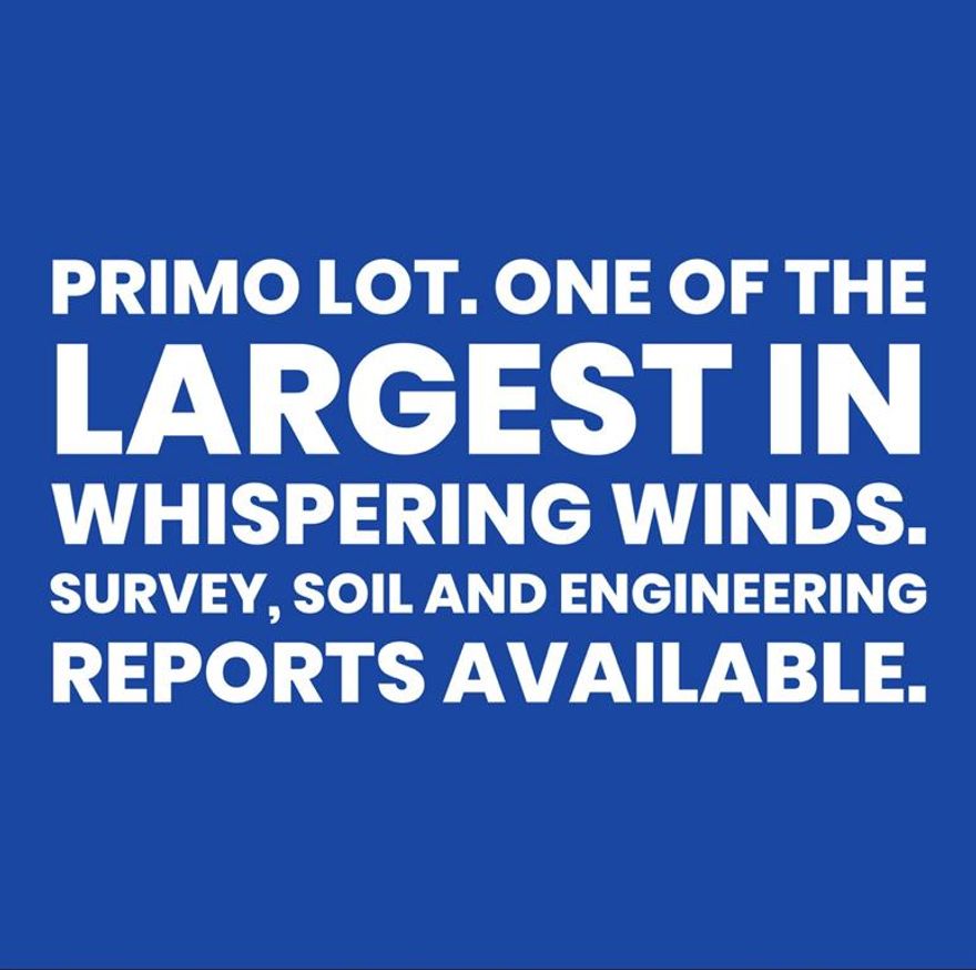 PRIMO LOT AVAILABLE! One of the largest and nicely shaped lots in Whispering Winds is perfect for your build!! Located in Caddo Mills ISD! Plan to be amongst neighboring architectural designs with pride.  Requirements include 75% hardie plank, cedar shake, or board and batten siding with 25% stone and or painted brick similar to craftsman, southern cottage, modern farmhouse, etc. Minimum square footage for one story at 2000sf and two story at  2500sf. Metal buildings and detached garages require two car minimum and up to six car max. Water, electric and fiber available. Survey, engineer and soil reports available.  This is the one you have been looking for!