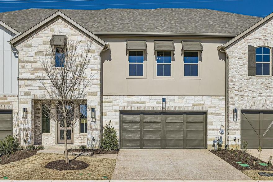 BRAND NEW American Legend Luxury Townhome in Castle Hills*Amazing Custom Finishes, Community Amenities and ZERO Yard or Landscape Maintenace*Open Floorplan with Extensive Hardwood Floors, Designer Lighting and 2'' Blinds Throughout* HUGE Living Area Open to the Kitchen with a Full Wall of Windows and Fireplace* Gourmet Island Kitchen with Granite Countertops, Subway Tiled Backsplash, Deep Single Bowl Undermount Sink w* Apron, Dual Pendants, White 42'' Cabinets w* Black Hardware, Large Pantry, Stainless Steel Appliances with 5 Burner Gas Cooktop and SS French Door Refrigerator* Oversized Master Suite w* a Luxurious Bath Featuring Frameless Shower, Granite Countertops and Walk In Closet w*3 Tiers of Seasonal Storage*Generous Secondary Bedrooms with Walkin Closets*You'll Love the Large Utility Room Upstairs Near the Bedrooms* Versatile and Spacious Gameroom Upstairs* Fenced Backyard w*Covered Patio and Carefree Astroturf*Enjoy the Castle Hills Lifestyle with Numerous Neighborhood Pools, Playgrounds, Walking Trails and Workout Facility at the Community Center* The Town Center has a Variety of Retail and Restaurants. First Saturdays Brings a Farmers Market & Tons of Holiday Events. Rentals in Castle Hills are RARE, especially one which is BRAND NEW!