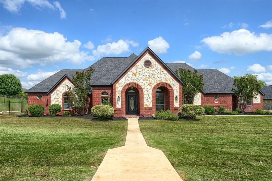 Get This Home with a Rate as Low as 5.15% When You Use Our Preferred Lender

Located in a gated community on a 1-acre lot, this fully updated 5-bedroom, 3-bathroom home offers a spacious and functional layout with multiple flexible-use areas and a long list of recent upgrades. Interior highlights include a dedicated office, an upstairs bonus room that can be used as a fifth bedroom, second office, or playroom, and a home theater room equipped for in-home entertainment.

The open-concept main living area features a formal dining room, breakfast nook, and living space with abundant natural light and backyard views. The kitchen has been completely renovated with new stainless steel appliances, solid surface countertops, updated cabinetry, and modern hardware and fixtures.

The primary suite offers direct access to the backyard and includes a remodeled en-suite bathroom with a large double walk-in shower, dual vanities, and updated tile and finishes.

Additional upgrades throughout the home include new flooring, new tile in all bathrooms, updated plumbing and lighting fixtures, fresh interior and exterior paint, and a brand-new roof and gutters. The in-ground pool has been resurfaced with new plaster, adding to the move-in ready appeal of the property.

Outside, the fully fenced backyard provides a private setting with a pool and multiple areas suitable for outdoor seating, recreation, or entertaining.

This home combines generous interior space, modern updates, and a secure location in a gated neighborhood—ideal for a wide range of living needs.
Be sure to check out the virtual tour and full home walk-through!