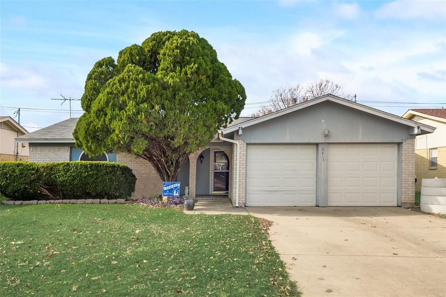 **Multiple offers received. Highest & Best by 3pm on Sunday, 12-31-2023. **Take a look at this awesome opportunity in Watauga inside Birdville ISD. This home features 3 bedrooms, 2 baths, 2 car garage with a big living room and kitchen with dining. This home has some great bones and would be a great remodel or starter home. Big backyard with 2 nice storage buildings. Also has an enclosed porch or bonus room. The fridge can stay.