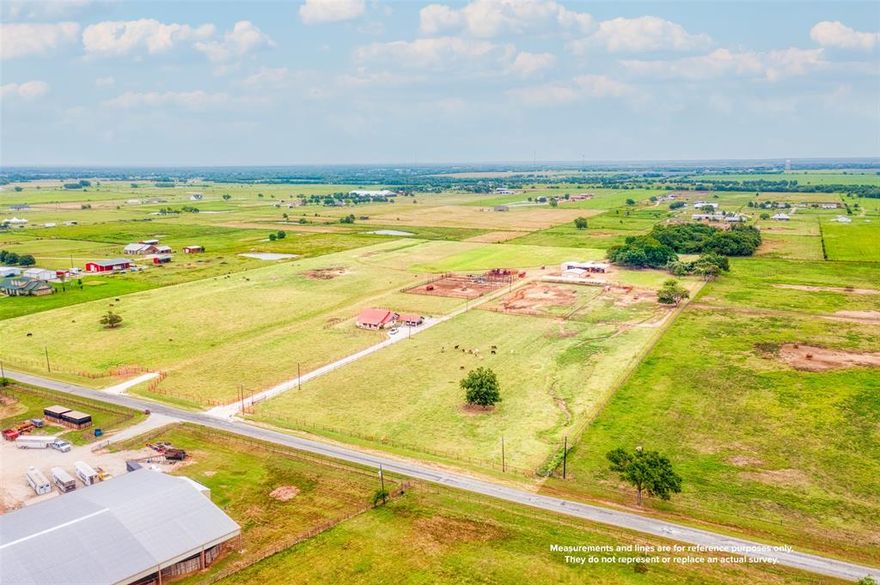 Available for the first time in over 20 years this 25 acre working ranch is a must see. Currently configured for a rodeo bull operation, this Swiss army knife of facilities can quickly be converted to suit almost any cattle or horse needs. The 265 x 140 arena is currently set up for roping. The property has three 40 x 30 barns that can be used in a variety of ways. With the proper approach and vision they could even be retrofitted to horse stalls if needed. The fourth barn a 47 x 35 has three stalls, wash rack, tack room and storage. The property is cross fenced. Allowing multiple turn out options. The home is 2100 square feet, three bedroom two bath with an open floor plan.