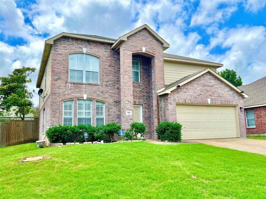 *Motivated Seller* Welcome to this beautifully updated 5-bed, 3-bath home nestled in one of the highly sought-after neighborhoods Virginal Hills community located in the the heart of McKinney, zoned to the prestigious Prosper ISD. This prime location home impresses with curb appeal & thoughtful design combination living, dining, family room & spacious second level. An open-concept layout featuring fresh paint, new laminated flooring & carpet throughout, tile in all wet areas. New fans, light fixtures & sleek matte black hardware. The gourmet kitchen is fully upgraded with new quartz countertops & backsplash, fresh painted cabinets, stainless steel appliances, new gas cooktop & refrigerator. A kitchen island that opens to the breakfast area. Ample cabinetry, generous counter space—perfect for everyday living or entertaining. The bright & airy living room is filled with natural light. The utility room offers a full-sized washer & dryer along with shelving. Downstairs, a 5th bedroom & new updated bath. Upstairs,  game area, master suit & three additional bedrooms & a versatile living area. All baths have new vanity with quartz countertops. The spacious oversized primary suite is located on the 2nd floor, along with a 2nd living area ideal for additional lounge space or gameroom is perfect for a pool table, video gaming station or even a quiet place to relax & watch a movie. Good natural light & includes a large walk-in closet & a serene en-suite bathroom with new updated walk-in shower & modern double sinks vanity adorned with elegant quartz counters, a soaking tub & a separate shower. Share a second bath that has a new vanity & cabinet. Fenced backyard perfect for kids, pets, or outdoor entertaining. This home offers the perfect blend of comfort, style & convenience. Conveniently located just minutes from top-rated schools, park (Aviator Park),multipurpose court & play structure,plus a picnic shelter & trail,shopping & restaurants.Easy access to HWY 380, US-75, & 121.