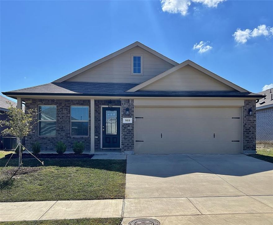 This charming 3-bedroom 2 bath home is move-in ready! As you enter, you’ll be greeted by luxury vinyl plank flooring that extends throughout the home, blending modern style with low maintenance durability. The inviting living room flows seamlessly into the dining area and kitchen, creating an ideal space for entertaining guests or enjoying down time. The bright and cheery kitchen is equipped with stainless steel appliances, quartz counter tops and plenty of cabinet space. Primary bedroom boasts an en-suite bathroom with a large shower and a walk-in closet, providing a relaxing retreat. Desirable split bedroom floor plan offers two spacious secondary bedrooms and full bath. Fenced backyard with large open patio extends your living - entertaining space outdoors. This home is close to schools, shopping and dining options. Only 1 pet allowed with owner approval.