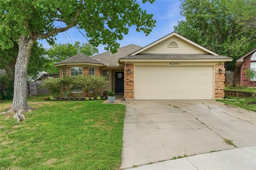Welcome to your meticulously updated home in Watauga! This one is the perfect blend of contemporary style and everyday comfort, offering you big-ticket peace of mind thanks to the brand-new HVAC system installed in 2025! Step inside to discover a seamless open floor plan highlighted by dark wood-look flooring, recessed lighting, and an inviting color palette. The heart of the home is a dream kitchen featuring sleek white cabinetry, stunning granite countertops, an updated island, and top-tier stainless steel appliances, including double ovens. Entertain effortlessly in the family room, anchored by a striking whitewashed brick fireplace, or work from home in the dedicated front study surrounded by natural light from the beautiful bay windows. Retreat to the primary suite, offering a fully transformed spa-like bathroom complete with dual granite vanities, a corner soaking tub, and a magnificent frameless glass shower with marble-look tile and dual showerheads. Step outside to your private backyard oasis featuring a covered patio, freestanding pergola, a fire pit area, dog run separated by a sleek metal fence, and an extended patio area perfect to enjoy our spring evenings. Zoned for highly sought-after Keller ISD. This turnkey masterpiece won't last long—schedule your showing today!
