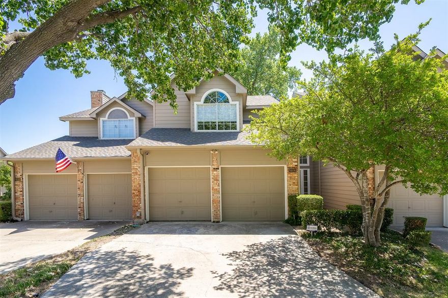 REDUCED PRICE!!!  Welcome HOME!! Enjoy the comforts of this lovely 2BR, 3BA townhome nestled in the charming, highly sought-after Lake Highlands area.  This home features 2 master suites each with a private bathroom, walk-in closets, ceiling fans & lots of natural light. Perfectly designed for entertaining: open floor plan, beautiful flooring throughout, tall ceilings, wood burning fireplace and half bath conveniently located for guest. Kitchen has been recently remodeled with quartz countertops, high-end appliances, and a separate dining space. Shaded backyard for outdoor entertaining and walking distance from the community pool.  This community is very quiet but located near all the local conveniences you’ll ever need.  Zoned for Richardson ISD, Lake Highlands HS.  It’s a must see!!