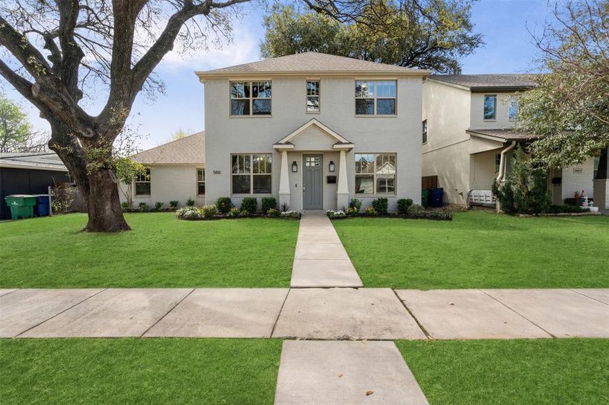 This charming, traditional home built in 2019 located in the River District will not disappoint! A lovely home showcasing soft, neutral finishes throughout making it a versatile design for all styles of decor. This beautiful 4-bedroom home boasts granite island and countertops, subway tile and butler's pantry. Spacious first level primary suite with room for a sitting area, spa-like bath with soaking tub, dual vanities and spacious walk-in closet. Other great features include designer lighting, brick fireplace, luxury vinyl plank floors, quartz countertops in the bathrooms, built-in desk for second office or homework station, half-bath with pedestal sink and upstairs game room - second living room or office - gym. Enjoy the private, fenced backyard where you can entertain on your spacious, covered patio. Rear facing garage with alley access is a plus! Located in west Fort Worth, minutes to Shady Oaks, Rivercrest and Camp Bowie Blvd. A must see!