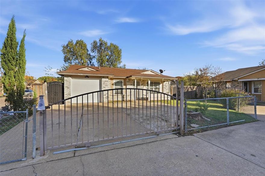 Location, Location, Location! Delightful, move-in-ready, 2 bed, 2 full baths, with brand new kitchen cabinets and updates situated on a gated corner lot. Each bedroom has its own bathroom making this home an excellent opportunity for a first-time homebuyer or investor! Close to schools, shopping, and entertainment at a great price point. Foundation has a lifetime warranty. Copy of foundation repairs in TD. Schedule your showing today!