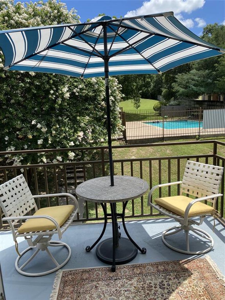 Ideal location, beautiful unit, functional floor plan, recent updates and more. Pictures illustrate house furnished and empty to demonstrate furnishing arrangements and displays the empty rooms currently ready for move in, clean, fresh and ready for the next owner. 2024 installed gas water heater and HVAC with Remo HALO air purifier,  both of which are high energy efficiency. Kitchen appliances include: microwave, glass top electric range, refrigerator, dishwasher and disposal. Laundry room comes equipped with full size washer and dryer. Picture yourself here. The patio enhances the resort style living. Relax overlooking the sparkling blue pool, without ever leaving the comforts of your own apartment.  In fact you can be doing laundry and still enjoy the freedom of relaxing in the privacy of your own patio. All this located very near Baylor University, McLennan College, Waco Airport, Tennis & Fitness Center and lush green parks. Its all within minutes! This property suits investment for long term rental or VRBO.  You will find this opportunity checks all the boxes.