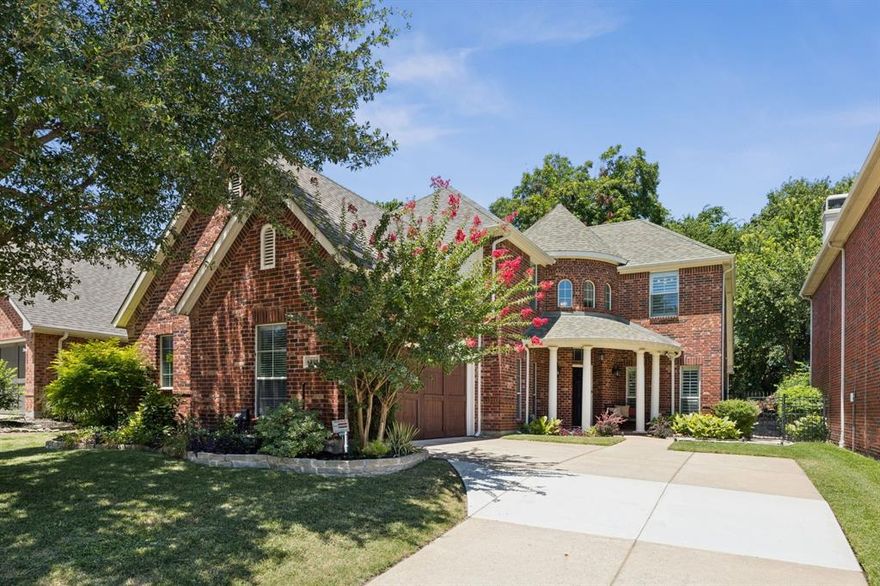 Located on an interior creek lot with mature trees and landscaping plus views of a manicured greenbelt across the street, this is a true one-of-a-kind gem in the heart of McKinney’s sought after, master-planned community of Stonebridge Ranch. With two living areas inside, an outdoor living space and two dining areas, you will truly love entertaining and hosting guests throughout the year. Inspired by open concept living, the kitchen overlooks
the casual dining and main living room with vaulted ceiling and stunning views of the lush greenbelt in back. The main floor primary suite offers a sitting area for enjoying your quiet time or simply space to unwind at the end of a long day. The second floor offers two additional ample-sized bedrooms and a bath plus a game room that provides the perfect spot for catching the big game or the latest blockbuster hit. The skylights are thoughtfully equipped with remote controlled shades for dampening the light during the day. Step out back anytime of day or year to enjoy the comfort of your very own hot tub placed on the extended patio. This is outdoor living at its finest! New 3 ton coil and condenser installed 9.29.25. Stonebridge Ranch offers year-round amenities including two pools, tennis courts, playground & picnic pavilions, pickleball courts, a playground & splash pad and a basketball court; numerous
lakes & ponds and miles of hiking trails spread across this uniquely designed community. Numerous shopping and dining opportunities abound, including the soon to be open Whole Foods on Hwy 380. On top of everything, you are within minutes from our
historic downtown McKinney with events, more shopping & amazing restaurants. 6808 Allegiance is everything you could want in a home AND neighborhood!