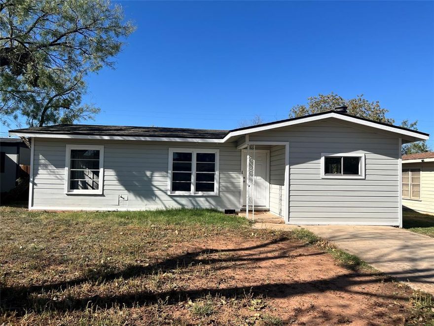 Come see this cute 3 bedroom home located on south Bowie. The Garage has been converted into what could be a large 4th bedroom. Quiet neighborhood. Large fenced back yard.  Vinyl plank flooring with carpet in 3 bedrooms. Offers plenty of closets and storage. Ready for someone to call home!