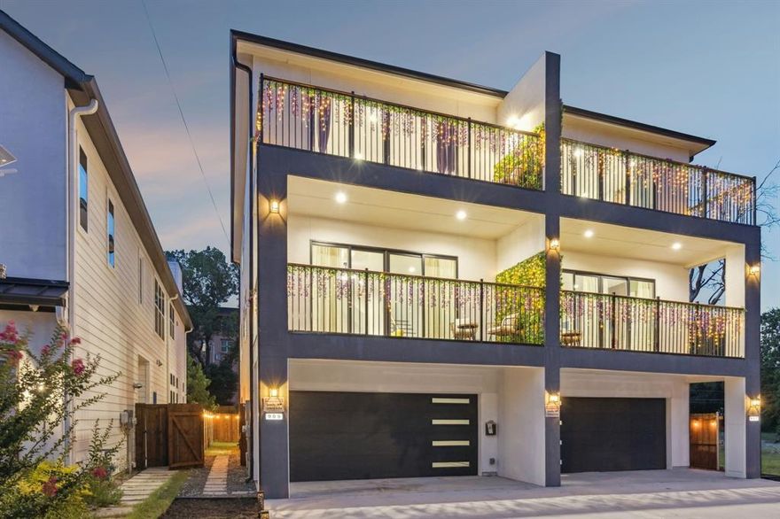 Sleek contemporary design and flexible living define this stunning three-story, FULLY FURNISHED townhouse in West Dallas! Offering 4 bedrooms, 3.5 bathrooms, and 2,300 sq. ft. of thoughtfully designed space, this home showcases high-end finishes and an open-concept layout filled with natural light. The eat-in kitchen features a large island, stainless steel appliances—including a refrigerator—and plenty of room for dining and gathering. Outdoor living is a highlight with 3 private balconies and a private fenced backyard, ideal for entertaining or quiet relaxation. Inside, enjoy a decorative electric fireplace, spacious walk-in closets, a full-size laundry area, and a 2-car garage. Located just minutes from Downtown Dallas, Bishop Arts, and Klyde Warren Park, this home combines modern style with unbeatable convenience. Now available for lease, it’s a rare opportunity to experience one of Dallas’s most dynamic neighborhoods!