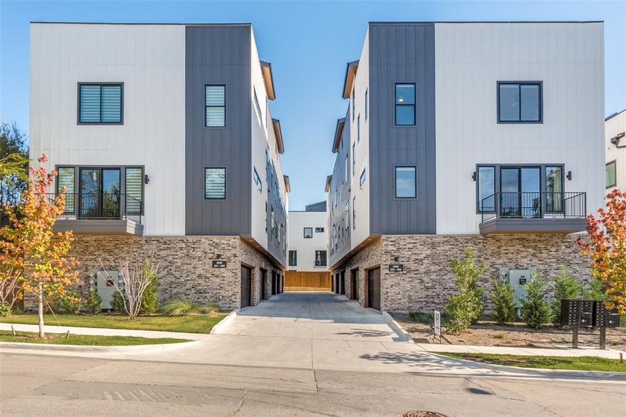 Experience elevated urban living in these brand-new, modern townhomes ideally located near the vibrant Uptown,
Design District, and Medical District neighborhoods. Offering the perfect balance of style, comfort, and convenience,
these residences place you just minutes from Downtown Dallas, Victory Park, Oak Lawn, and the Katy Trail —
connecting you effortlessly to the best dining, shopping, and entertainment in the city. Step inside to discover a
thoughtfully designed interior featuring open-concept living, designer lighting, and sleek quartz countertops that bring
a touch of modern sophistication to every space. The chef-inspired kitchen flows seamlessly into the dining and living
areas, creating an ideal setting for both daily living and entertaining. Enjoy the convenience of a private home office or
flex space, perfect for remote work or creative pursuits. The two-car garage offers secure parking and additional
storage. Unwind on your spacious rooftop terrace, a private outdoor retreat with sweeping city views — perfect for
dining, lounging, or entertaining under the Dallas skyline. These homes blend contemporary design with everyday
functionality, offering an unmatched leasing opportunity in a great Dallas central location. Images may not be of exact
unit but are of comparable floor plan and finish.