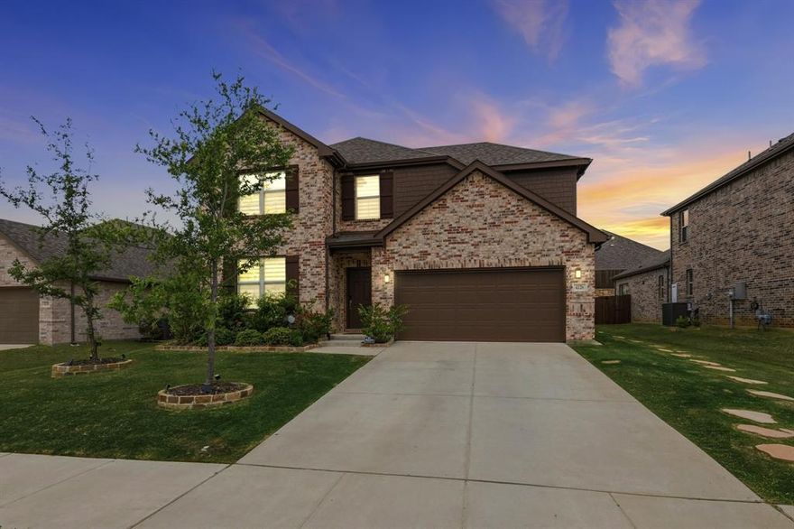 Newly available in Sycamore Cove, a sought-after Hickory Creek neighborhood with a limited number of homes on the peninsula, 4126 Mountain Laurel Drive blends comfort, function, and entertaining space with 5 bedrooms, 4 baths, a built-in bar on the main level, and an upstairs media room with built-in surround sound speakers. Thoughtful updates include zebra blinds, upgraded light fixtures, and luxury vinyl flooring in the primary bedroom and throughout the upstairs, creating a fresh, cohesive look with easy maintenance. The versatile floor plan offers generous bedroom space, inviting living areas, and an ideal setup for movie nights, game days, or casual gatherings with friends and family. Out back, the built-in cabana creates an inviting retreat for relaxing and entertaining in style. The location also provides convenient access to Lake Lewisville, Sycamore Bend Park, and Arrowhead Park, adding boating, fishing, trails, and green space to the lifestyle this home offers. Lender-paid 1-year rate buydown available. Enjoy a lower payment in year one at no cost to you. Ask for details!