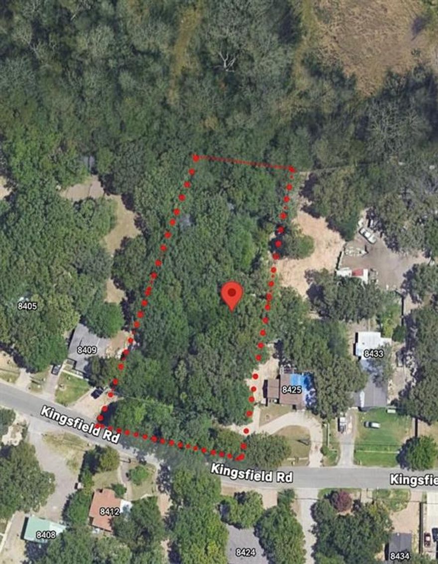 Prime Residential Lot in Dallas. Build your vision on this spacious vacant lot located at 8421 Kingsfield Rd, Dallas, TX 75217. Offering approximately 0.46 acres, this property provides ample space for a custom home or investment project in an established neighborhood.

Conveniently situated near major highways, schools, shopping, and dining, this lot combines accessibility with long-term growth potential. The area features surrounding residential development, making it ideal for new construction.

Whether you’re a builder, investor, or future homeowner, this property presents an excellent opportunity to develop in a growing Dallas community.