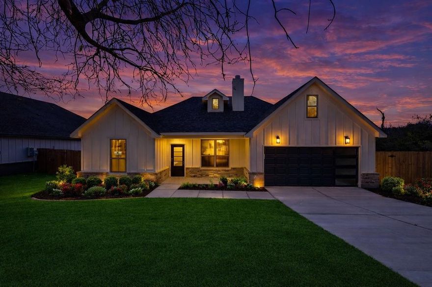 Take another look—this one is worth it. Welcome to 518 Berke Street, a modern new build in a growing Newark community offering 3 bedrooms, 2 bathrooms, and a bright open-concept design filled with natural light and high ceilings. The kitchen is the heart of the home, featuring quartz countertops, custom cabinetry, stainless steel appliances, and a large island perfect for everyday living, casual dining, or entertaining. The spacious primary suite provides a private retreat with a walk-in closet and a spa-style bathroom complete with dual sinks, soaking tub, and a sleek glass-enclosed shower. Secondary bedrooms are generously sized with flexibility for guests, a home office, or hobbies. Step outside to a fully fenced backyard with plenty of space to relax or entertain. Located within the highly regarded Northwest Independent School District, and just minutes from local dining, shopping, and everyday conveniences in nearby Newark, Rhome, and Decatur. Easy access to US Highway 287 and TX-114 makes commuting simple, with DFW International Airport approximately 35–40 minutes away. With modern finishes, thoughtful design, and no HOA restrictions, this home delivers both style and freedom. Move-in ready—schedule your showing today.