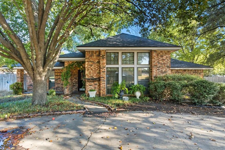 Beautiful 3-Bedroom, 2-Bathroom home in established neighborhood.  This well-maintained brick residence offers spacious bedrooms and bathrooms.  Located in a highly desirable neighborhood, the property combines timeless construction with modern convenience.  This home features an enclosed garage, offering secure parking and additional storage space.  The exterior is enhanced by mature trees, creating a welcoming setting with natural shade and curb appeal.  This property had a new roof in 2024, new gas lines, and all appliances are included as well as new carpet and new paint.  This property presents an excellent opportunity for buyers seeking a quality home in a well-established community.