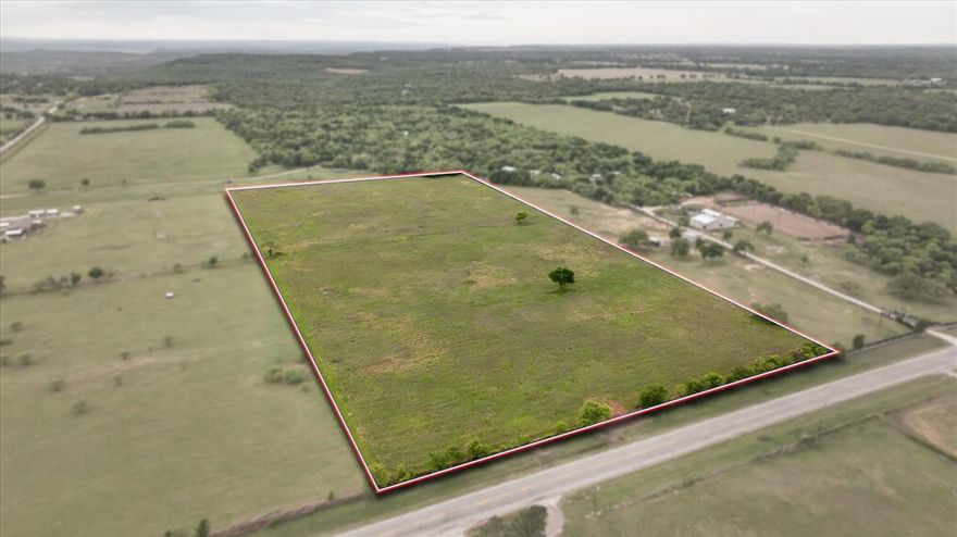 Here it is! 15.01 Acres on FM 1195, also known as Airport Rd, with WATER METER IN PLACE! Ag Exempt! No Restrictions! Properties like this are hard to find, and this one is ready to go! This 15.01± acre tract is a standout for horse owners and anyone looking for usable land with real value. Let’s talk about what matters most out here, water! Sturdivant WSC meter is in and ready to go, which is a huge advantage in this area and saves you time, money, and uncertainty. That alone puts this property ahead of the rest. The land is ag exempt and unrestricted, giving you the freedom to build exactly what you want, barn, arena, stalls, or your full dream horse setup. Whether you're hauling, training, or just want your horses at home, this property is built for that lifestyle. Open and usable acreage provides plenty of room for grazing, riding, and future improvements. Ideal for horses, livestock, or FFA and 4H projects, bring your animals and make it your own. Minutes to town. Mineral Wells ISD. This kind of flexibility is getting harder to find, don’t miss your chance to lock this one down.