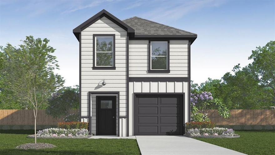 2 story, open concept main living area, 4 bedroom, 2.5 bath, 1 car garage.