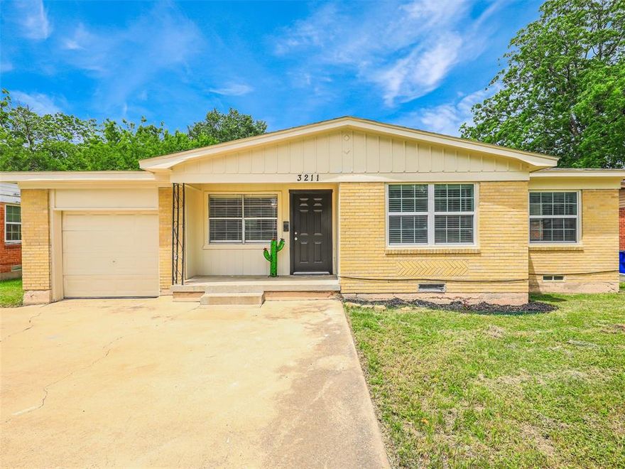 This sweet three bedroom, one full bathroom home is ready for you to call it home. Situated on almost of a quarter of an acre lot with space to create beautiful gardens and plenty of space to entertain. A spacious living room upon entering the home leads into the open kitchen. The kitchen has access to the back yard and a window over the sink to enjoy the view of your spacious back yard. There is designated space and connection for full size washer int he kitchen. Enjoy the new dishwasher and new gas stove. The dining room is easily utilized as a second living area, bonus room or playroom. The one car attached garage conveniently leads into this second living area. The garage also has connection for your full size dryer. You will enjoy being close to numerous restaurants and shopping. 
Enjoy the new carpet, fresh interior paint throughout, new blinds, new Rheem gas water heater, new light
fixtures, new flooring in the kitchen, dining, and bathroom, and new kitchen cabinets. 
All that is missing is you.