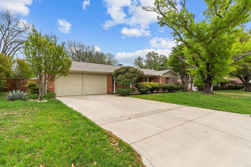 Nestled in one of Fort Worth’s quiet, established neighborhoods, this beautifully updated 3-bedroom, 2-bath home blends timeless charm with today’s most important upgrades. Step inside to find a spacious, thoughtfully designed layout featuring a modern kitchen, cozy breakfast nook, and a generous living room anchored by a classic fireplace—freshly re-caulked and chimney cleaned for peace of mind.

Recent updates make this home move-in ready: the electrical system has been brought up to code with a brand-new panel (2023), a new hot water heater was installed in 2024, fresh carpet in the primary bedroom complements the updated laminate floors throughout, and several rooms were repainted in 2023. You’ll also enjoy upgraded closet lighting and custom shelving, plus a new backyard fence with a brick base for durability and curb appeal.

The primary suite offers a relaxing retreat, while the backyard is a true garden paradise—bursting with blooming roses, irises, and shade trees. With an updated sprinkler system to keep it lush, it’s the perfect spot for morning coffee or evening gatherings.

All this, with easy access to major roads, schools, parks, shopping, and dining, makes this home a standout choice. Come see the updates and lifestyle this home has to offer!