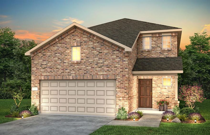 NEW CONSTRUCTION: Travis Ranch by Centex in Forney. Two-story Monroe plan - Elevation LS201.  Available for April - May 2023 move-in. 4BR, 3BA + Game Room + Smart Home Wiring + Tray Ceiling in Owner's Suite + LVP Flooring + Double Vanity in Owner's Bath - 2,385 sq. ft. Spacious home with three secondary bedrooms and a large gathering room.