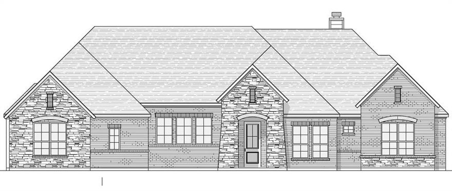 DREAMY CUSTOM MODERN FARMHOUSE in the desirable Tuescan Estates Addition! This Avery Floor Plan is situated on 1 acre and is visually captivating with tray ceilings throughout the home, including in the Gameroom, Study, Kitchen and all of the Secondary Bedrooms. You will find vaulted ceilings in the Master Bedroom and Family Room extending to the oversized, covered rear patio. Gas Stove, Tankless water heater and a gas starter for the wood-burning fireplace. Come call this beauty yours today before it's gone! Estimaton of completion is January 2024. Call builder to see what their current incentive is. Must use Cornerstone mortgage to receive incentive.