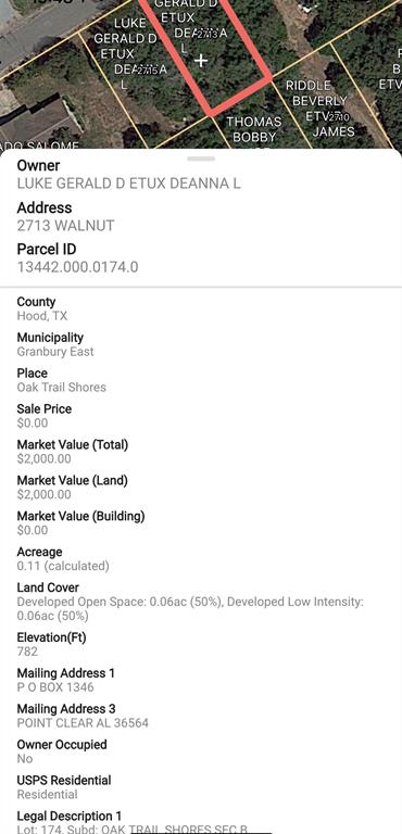 Oak Trail Shores Sec B - Land