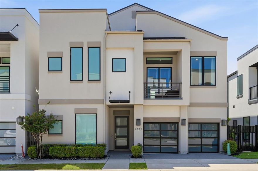 Location, location, location! Discover a rare find nestled steps from the vibrant Legacy West dining, shopping & entertainment district. As one of the few custom, detached villas in the exclusive back row at the ICON, this property represents a unique opportunity that seldom hits the market. You won’t find another 4,000+ square-foot sanctuary this close to the action, offering unparalleled walkability to premier venues & world-class restaurants.
Built in 2020, this sophisticated home remains in pristine condition, looking brand new with state-of-the-art upgrades. The expansive floor plan boasts four spacious bedrooms, and a separate large study-office-gym. With six bathrooms, including four full baths & a show-stopping primary suite, luxury meets convenience at every turn. Moving between floors via the premium elevator, you'll admire the custom cabinetry & architectural drama anchored by a 24-foot living room ceiling.
The chef’s kitchen features Monogram appliances, granite countertops, & elegant stone backsplashes. Modern tech is integrated throughout, including Hunter Douglas motorized shades & Sonos Architectural speakers. Entertainment is effortless with a dedicated media room, game room, & two wet bars. Enjoy two gorgeous gas fireplaces—one indoors & one on the patio, as well as built in gas BBQ grill.
The three-car garage has been treated with polyaspartic coating. Expansive patios grace every level, including a massive sky-view terrace & a private balcony off the primary suite. The fully-fenced backyard features premium turf for low-maintenance living.
Ready for any stage of life, the location is unbeatable: walking distance to Legacy, near the 121 and DNT intersection, prime highway access, 20 mins to DFW and Love Field. You are minutes from The Star, Grandscape, PGA HQ, Universal Kids, Stonebriar Mall and HQ's like Toyota, JPMorgan, Intuit and AT&T. 
This move-in-ready masterpiece won't last—act quickly to secure your place in the heart of it all!