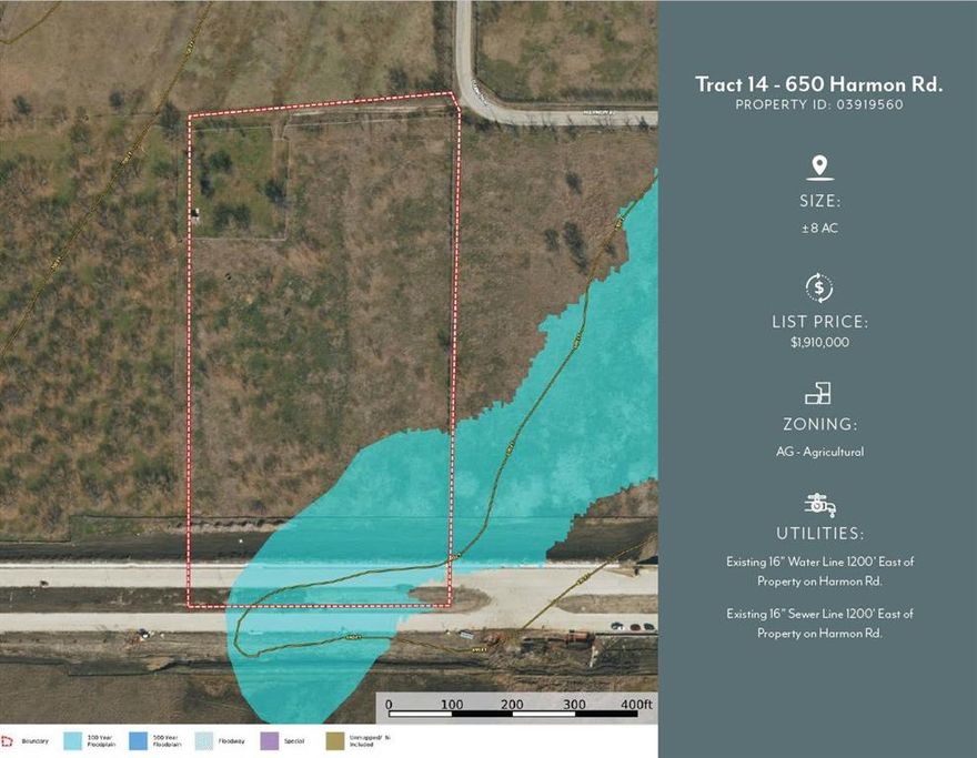 This property is one of multiple properties in a portfolio of land tracts offered for sale by the City of Fort Worth. All properties are being offered for sale as part of the FAA's Noise Mitigation Program. The properties will be sold with Deed restrictions in place for certain noise-sensitive uses, including: residential, institutional, and recreational uses.