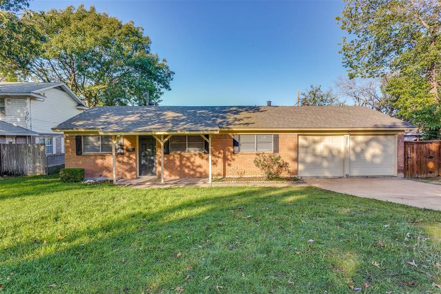 This delightful residence offers 3 bedrooms, 2 baths, and a 2-car garage, providing you with comfort and convenience. As you step inside, you'll be greeted by a large living area that's perfect for relaxing with family or entertaining friends. One of the standout features of this property is the huge backyard. It's a blank canvas waiting for your personal touch. Whether you envision a lush garden, playground for kids, the possibilities are endless. Location is key, and this home doesn't disappoint. You'll enjoy great access to nearby schools, shopping centers, and freeway routes, making your daily commute and errands a breeze. What sets this home apart is the absence of carpet. Luxury vinyl plank flooring graces the bedrooms, hallways, and living room providing both durability and a touch of modern style.  The wet areas feature easy-to-maintain tile flooring. This property is an excellent choice for any homebuyers who want a cozy move-in-ready space to call their own.