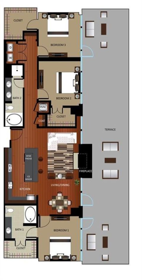 Photo of 1700 Cedar Springs Drive #2501, Dallas, TX 75202 (MLS # 21196871)