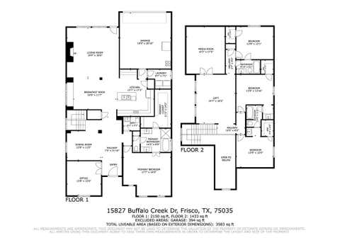 Tiny photo for 15827 Buffalo Creek Drive, Frisco, TX 75035 (MLS # 21340021)