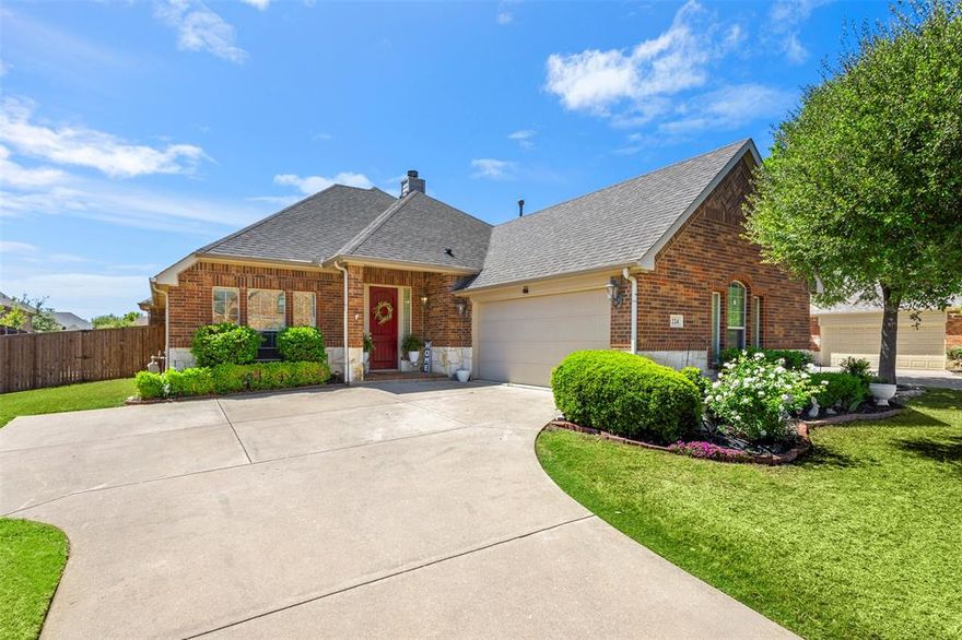 **Stunning Oasis in Keller: The Perfect Blend of Comfort and Style**
Discover your dream home nestled in the heart of Keller, TX, offering an irresistible combination of modern elegance and practical living. This splendid 4-bedroom, 2-bathroom residence boasts an open floor plan with an enchanting resort-style backyard, ideal for relaxation and entertainment.
As you step into this home, you're greeted by an airy living space adorned with rich wood flooring. The open layout is thoughtfully designed with split bedrooms, ensuring privacy and convenience. The living area features a cozy fireplace, creating the perfect backdrop for intimate evenings and gatherings.
The gourmet kitchen is a chef's delight, featuring sleek granite countertops and a gas cook top.   Ample cabinetry provides plenty of storage, making this space both functional and aesthetically pleasing.
Retreat to the serene primary suite, a true haven with its spacious layout. The primary bathroom boasts a separate soaking tub and shower, offering a spa-like experience for relaxation after a long day.
Recent updates include a new heating unit, thoughtfully replaced and revented in 2021, and a new water heater added in 2019, ensuring peace of mind and efficient living.  Replaced pool pump motor and timer in 2023 and New pool cleaner in 2024.
The exterior of the property doesn't disappoint, with great drive-up appeal and a welcoming front porch that sets the tone for the rest of the home. The backyard is a true private oasis, highlighted by a large covered patio perfect for lounging and dining al fresco. A step-down pool adds a touch of resort elegance.
This exceptional home encapsulates the essence of comfortable luxury, ensuring a wonderful lifestyle for its new owners. Experience the best of Keller living with all the conveniences and charm this magnificent property has to offer.  Located in the highly desirable Flanigan Hill Neighborhood within Keller ISD.