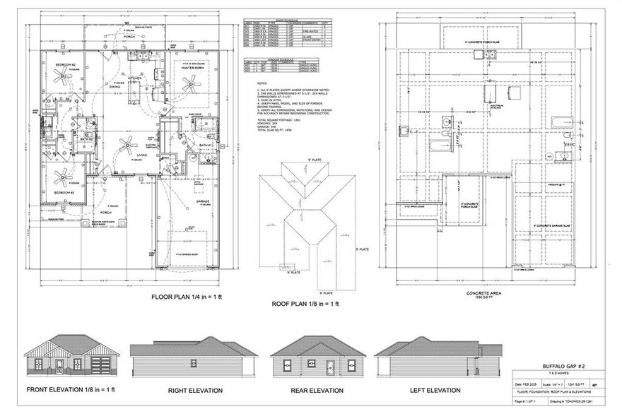 Another beauty from T&D Homes! This three bedroom, two bath home should be ready for a new owner in time for Christmas! This is your chance to make it feel custom and choose your interior finishes. The builder will install an irrigation system and sod in the front and back yard.  The city plans to provide a new road on Elm Street.